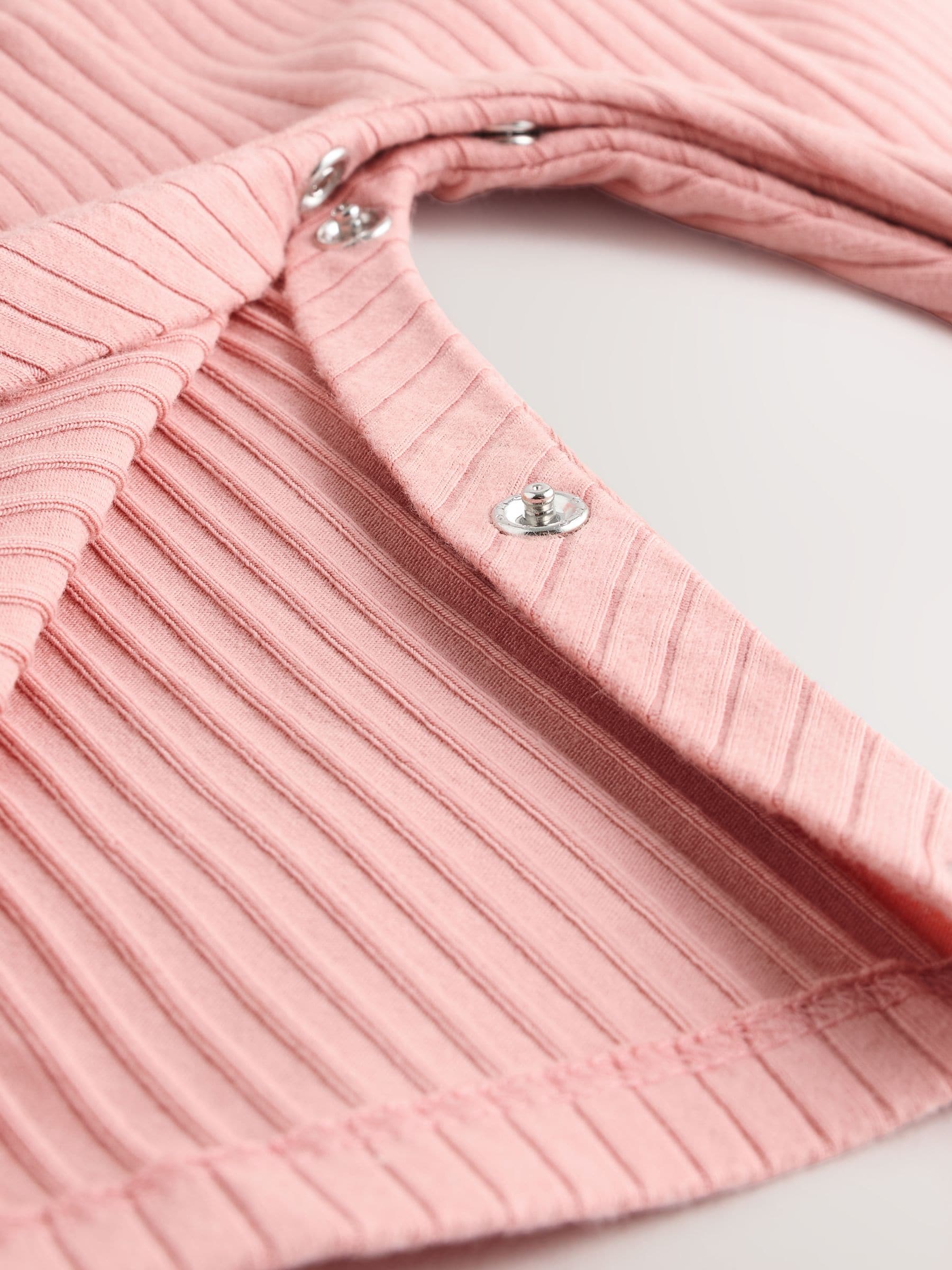 Roze - Baby Jersey Bretelbroeken en Bodysuit 2 Pieces Set (0mnd-2jr)