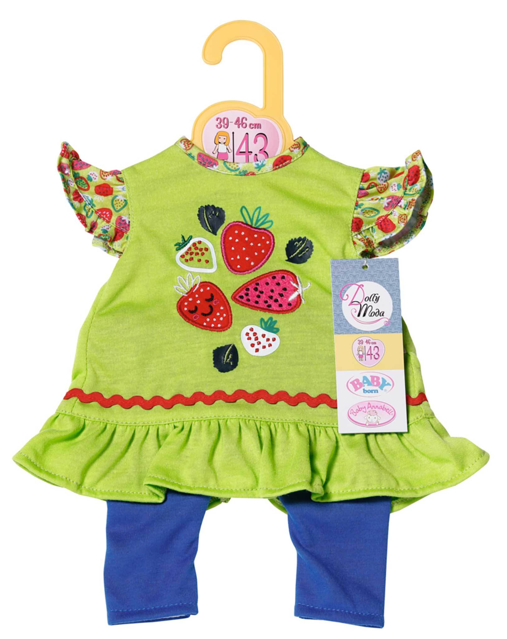 Dolly Moda Bekleidungsset ERDBEEREN (43cm)