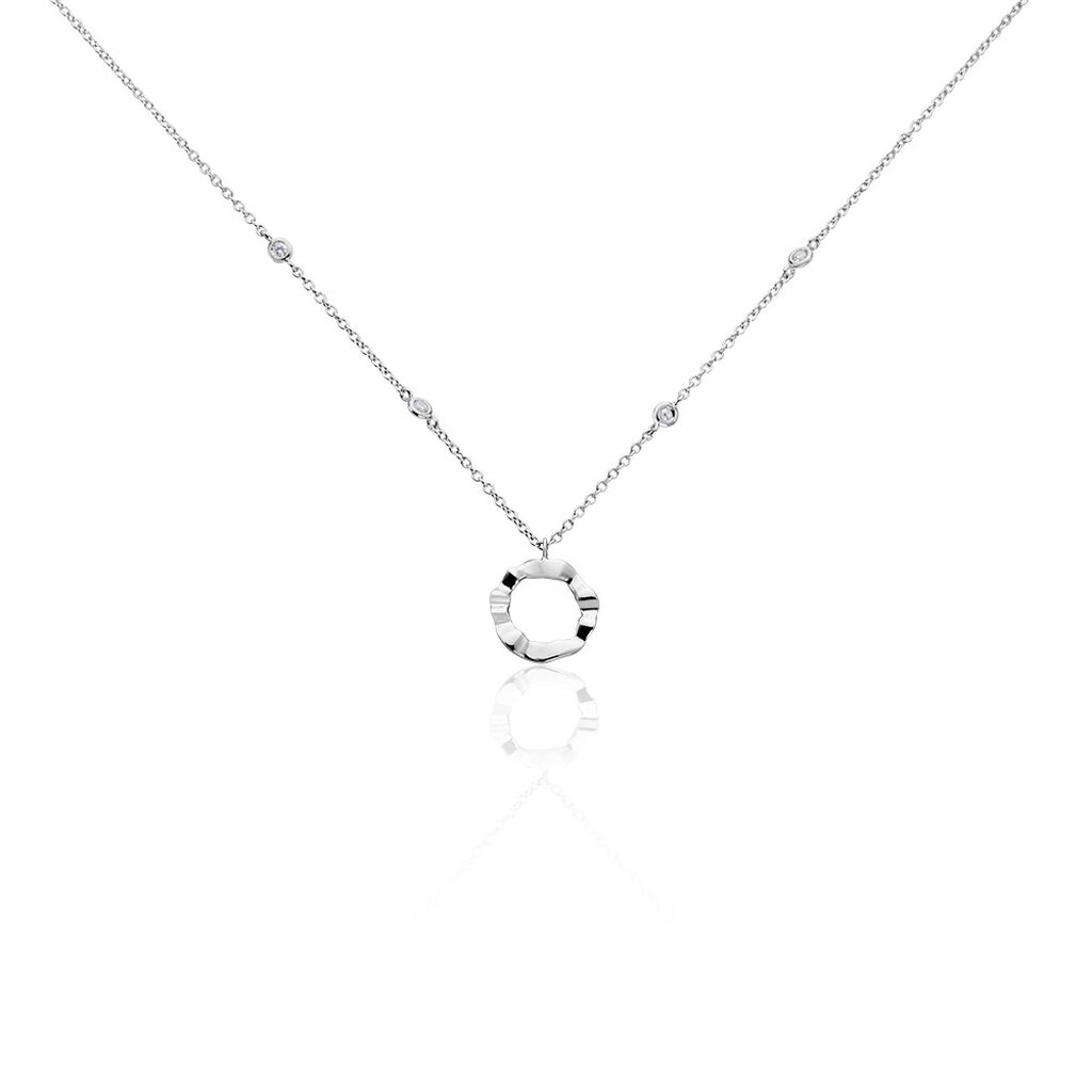 Collier Prot Argent Oxyde De Zirconium