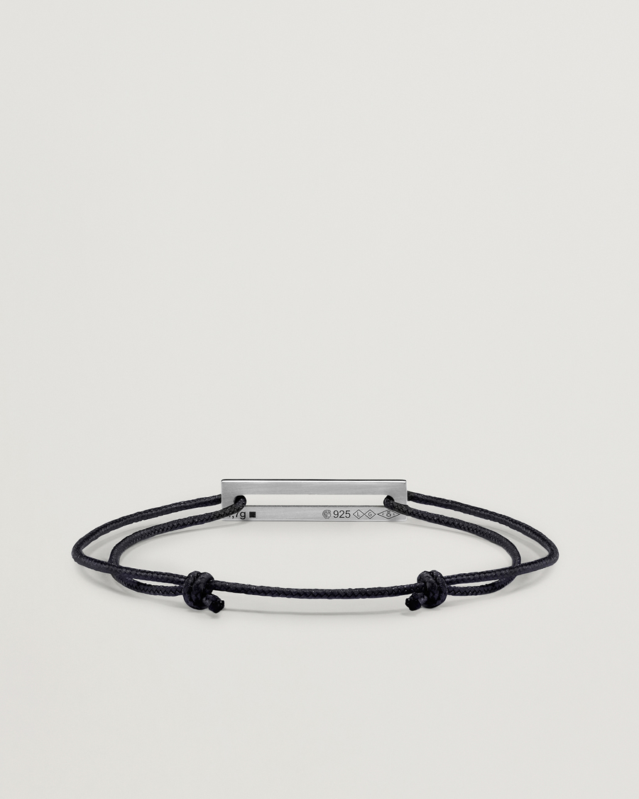 LE GRAMME Lacquered Cord Bracelet Red