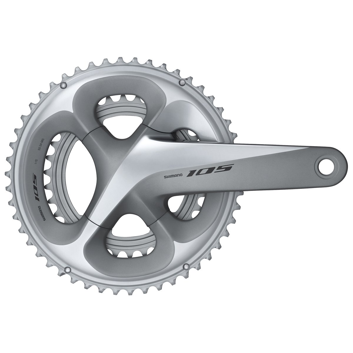 Shimano 105 R7000 Kranksæt Sølv 50/34 172,5 mm