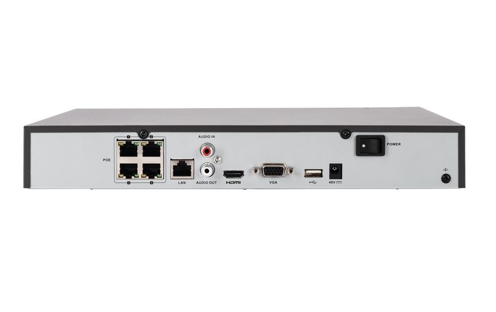 Netzwerkrekorder TVVR36401 4 Kanal 0TB<br>ABUS 4-Kanal-PoE-Netzwerkvideorekorder