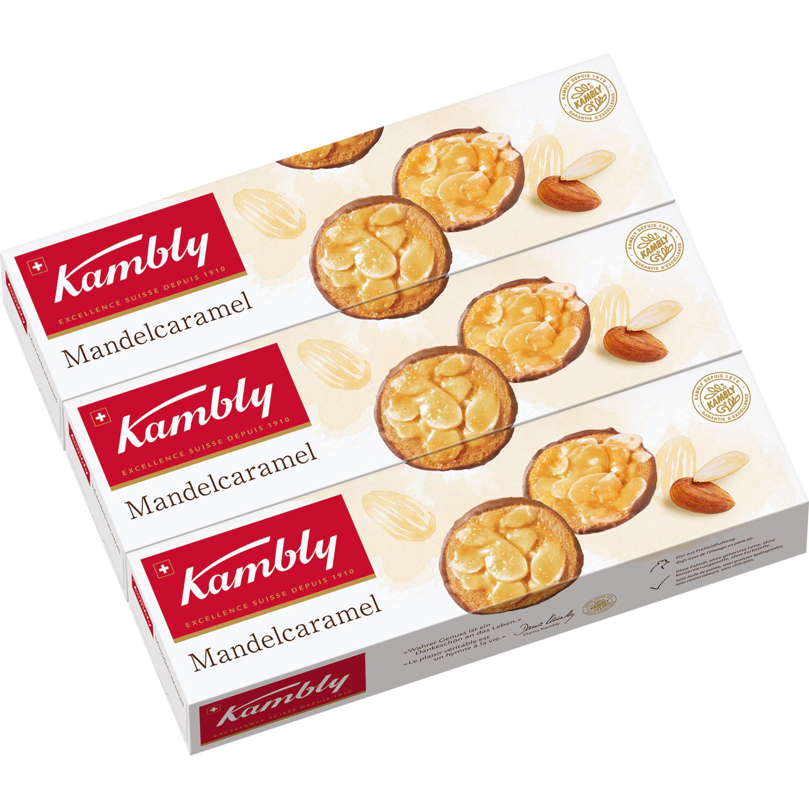 Kambly Mandelcaramel 3 x 100 g