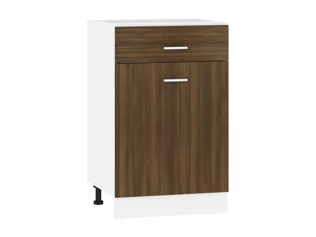 Armoire de plancher à tiroir Chêne marron 50x46x81,5 cm
