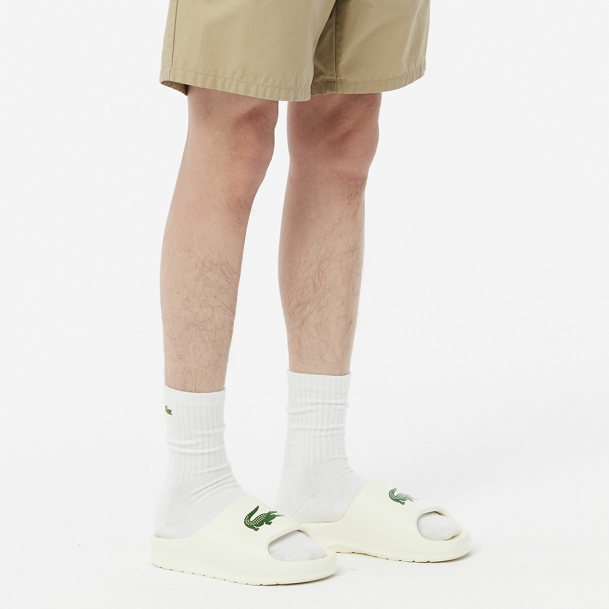 LACOSTE<br>Chinelo Serve Slide Croco 2.0 Evo
