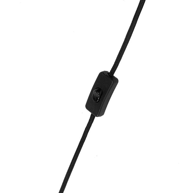 Smart vloerlamp zwart incl. Wifi A60 - Stojan