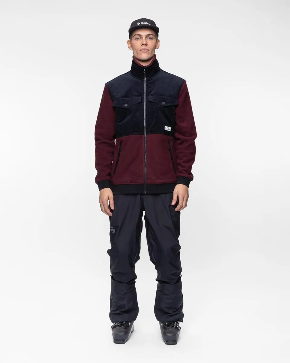 Sweet Protection Unisex Pile Fleece Jacket Red Wine