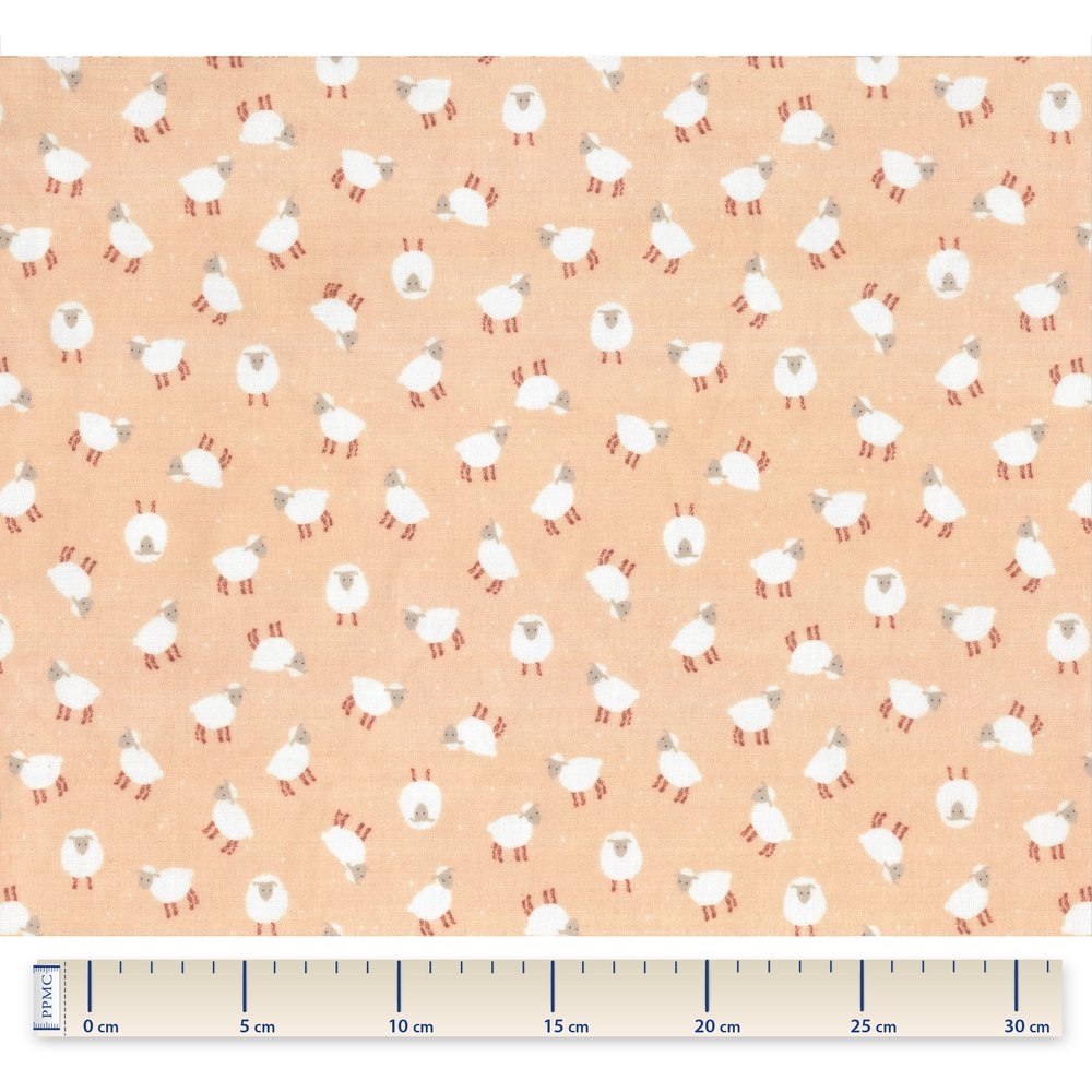 Tissu Enduit Au Mètre Mouton Rose