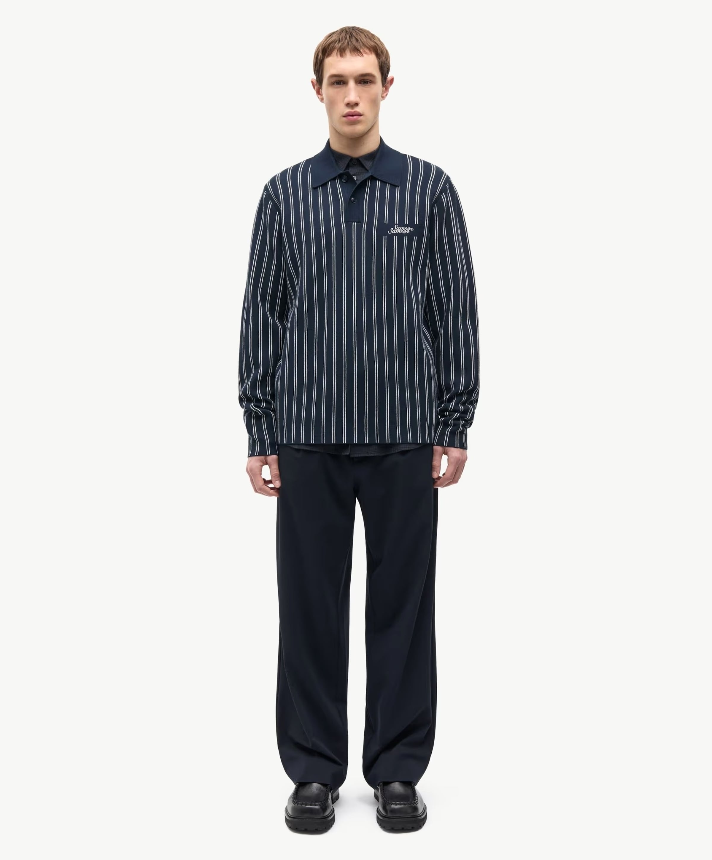 Samsøe Samsøe Heren polo blauw