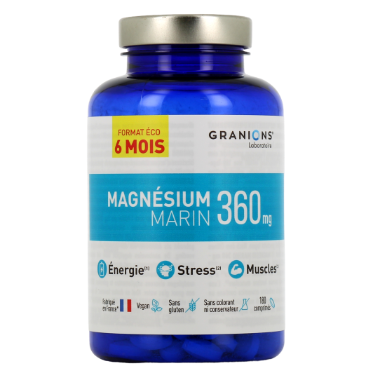 Granions Magnésium Marin 360 mg - Energie, Stress, Muscles