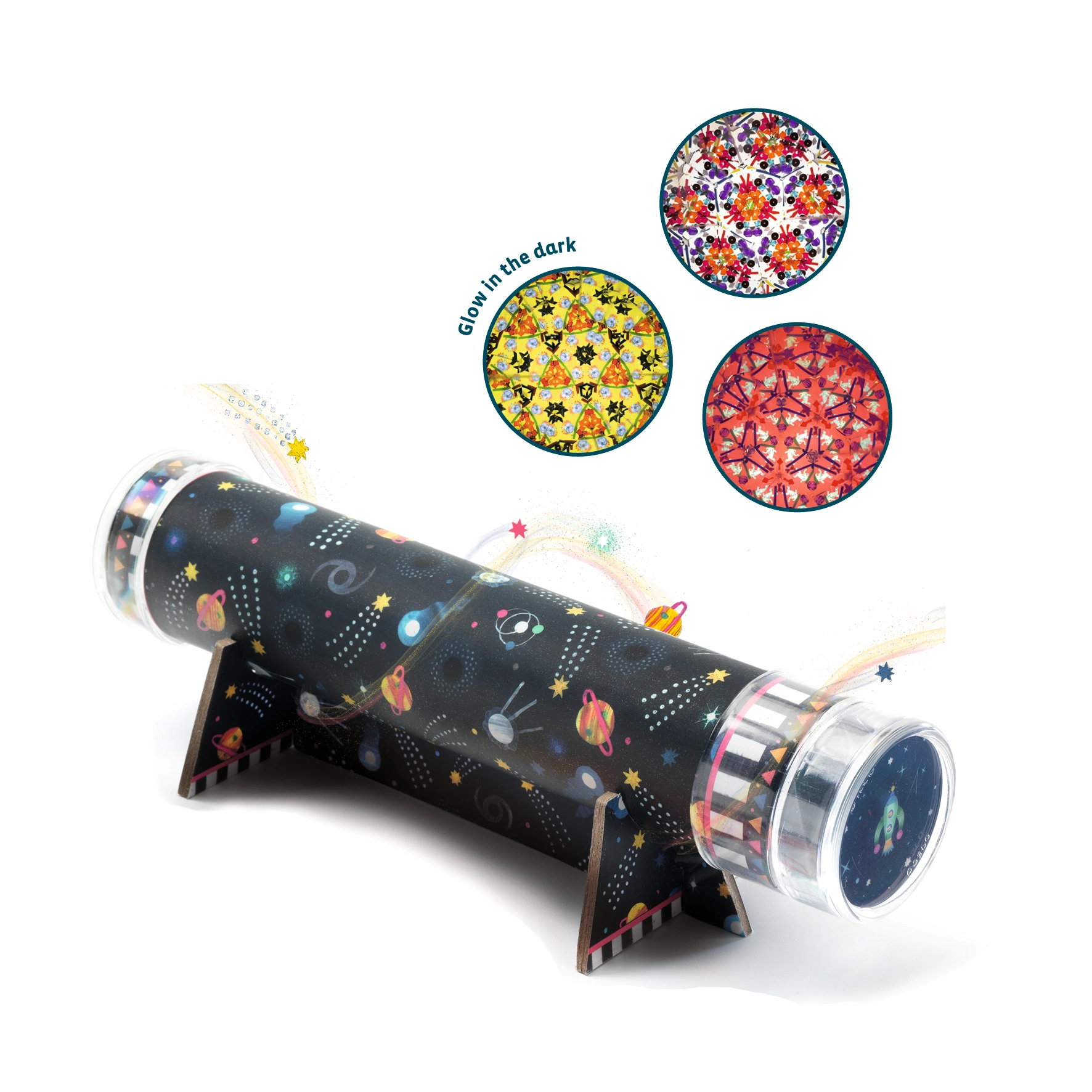 Kaleidoskop-Bastelset DO IT YOURSELF – RAUMFAHRT in bunt