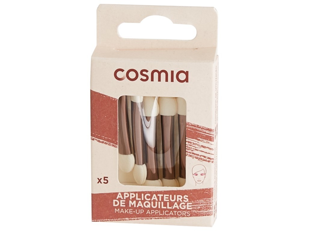 APLICADORES DE MAQUILHAGEM COSMIA 5UN