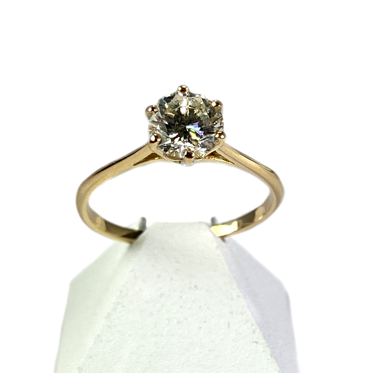 Bague d'occasion or 750 jaune diamant
