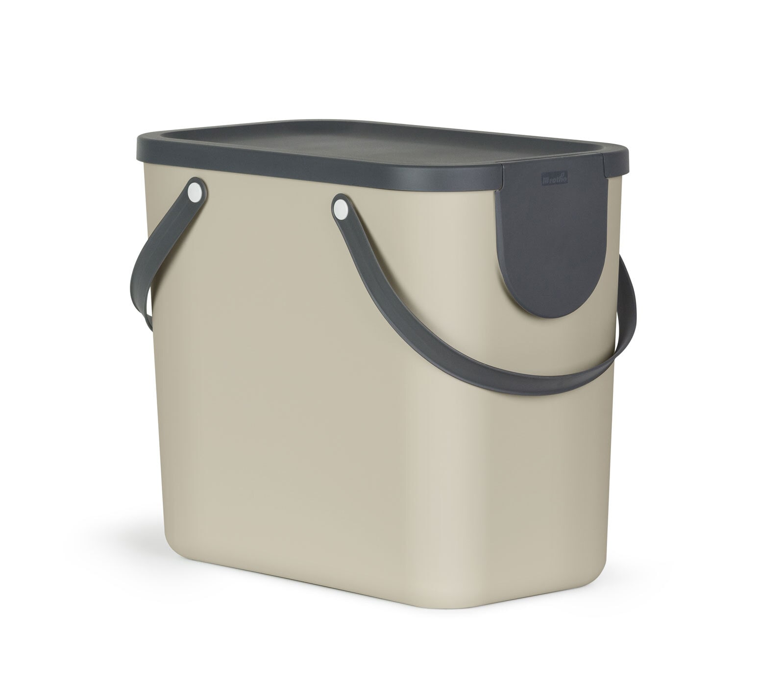 rotho Recycling Müllsystem ALBULA 25 L beige/grau