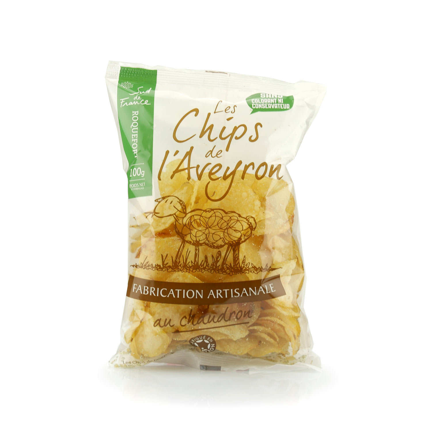 Chips de l'Aveyron au roquefort