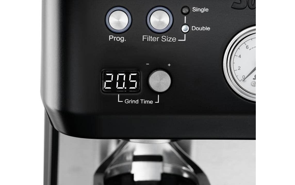 Siebträgermaschine Solis Grind & Infuse Perfetta Schwarz<br>Halbautomatische Espressomaschine