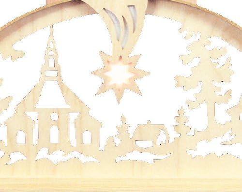 Schwibbogen - Seiffener Kirche - 63cm x 32cm - Original Seiffen Schwibbögen