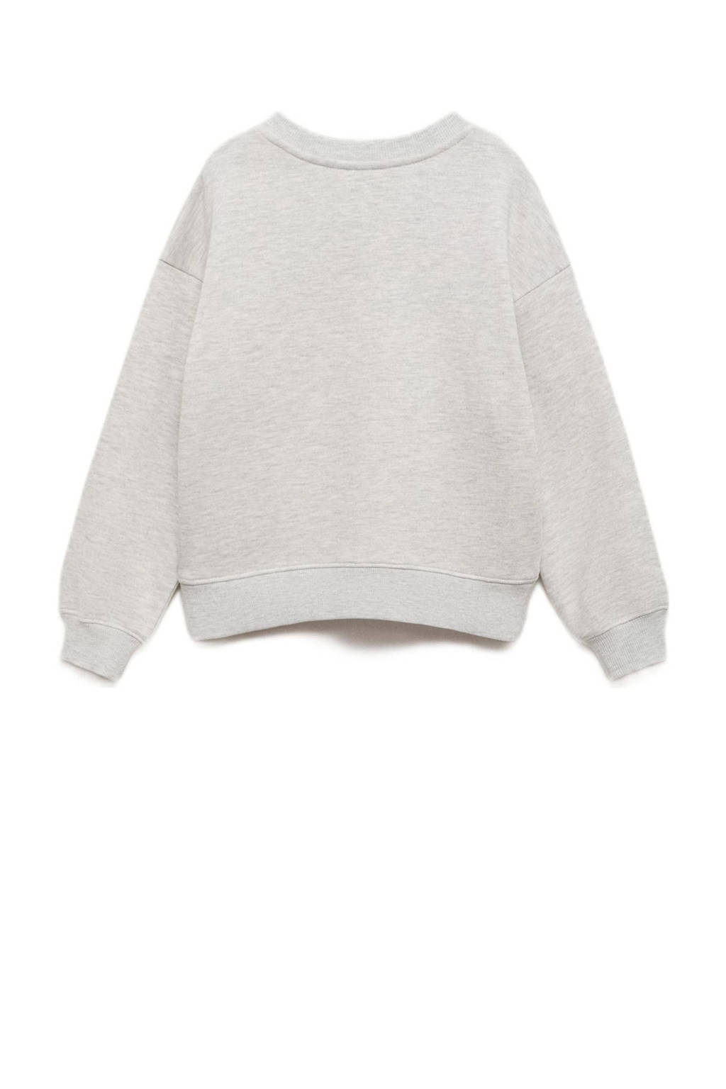 Mango Kids sweater grijs melange