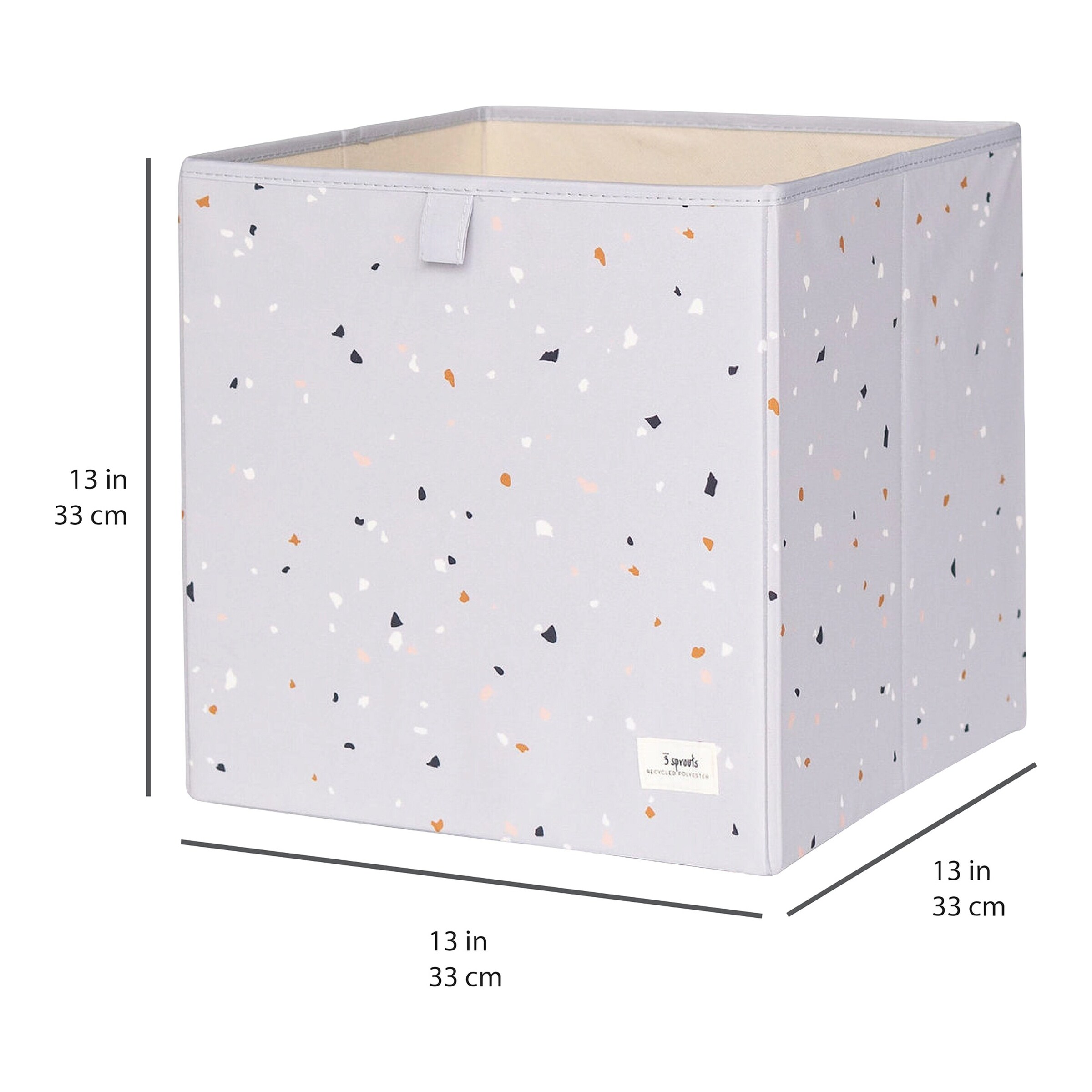 3 sprouts Aufbewahrungsbox Terrazzo Light Gray