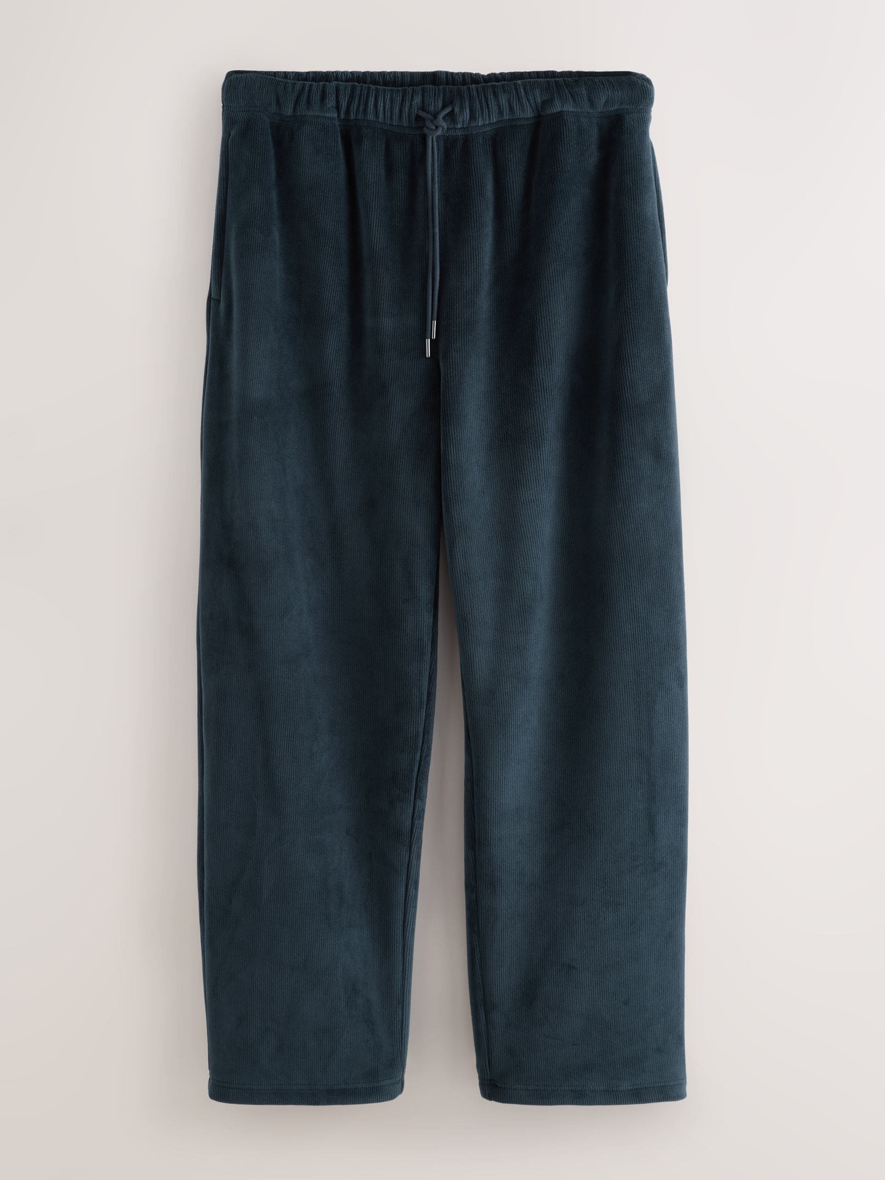 Donkerblauw - Jersey Textured Ribbed Joggers