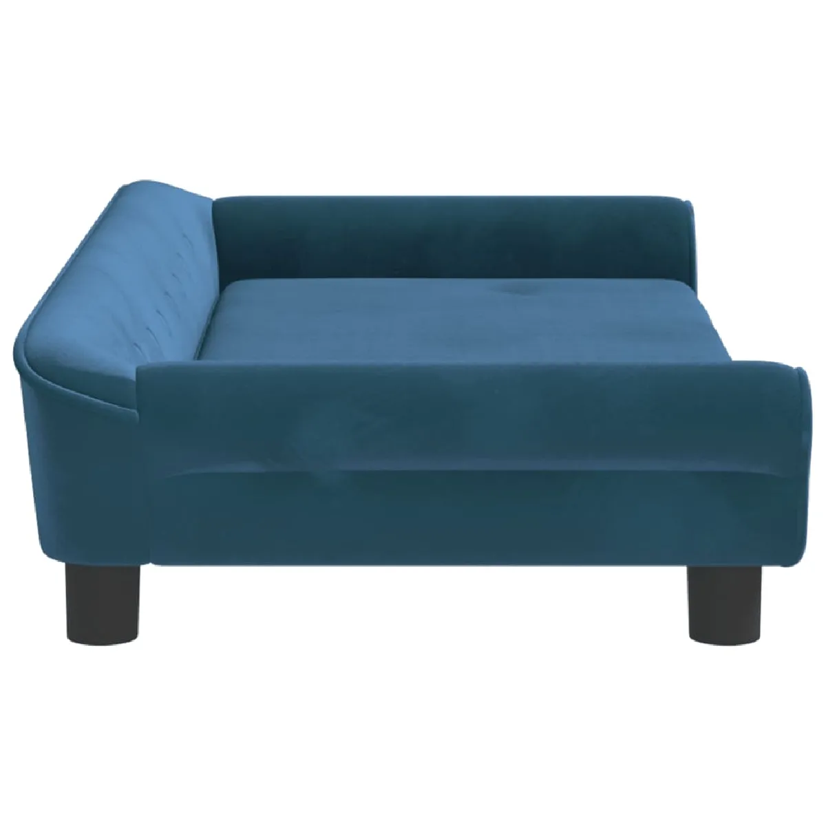 vidaXL Canapé pour enfants bleu - 100x50x26 cm - Velours
