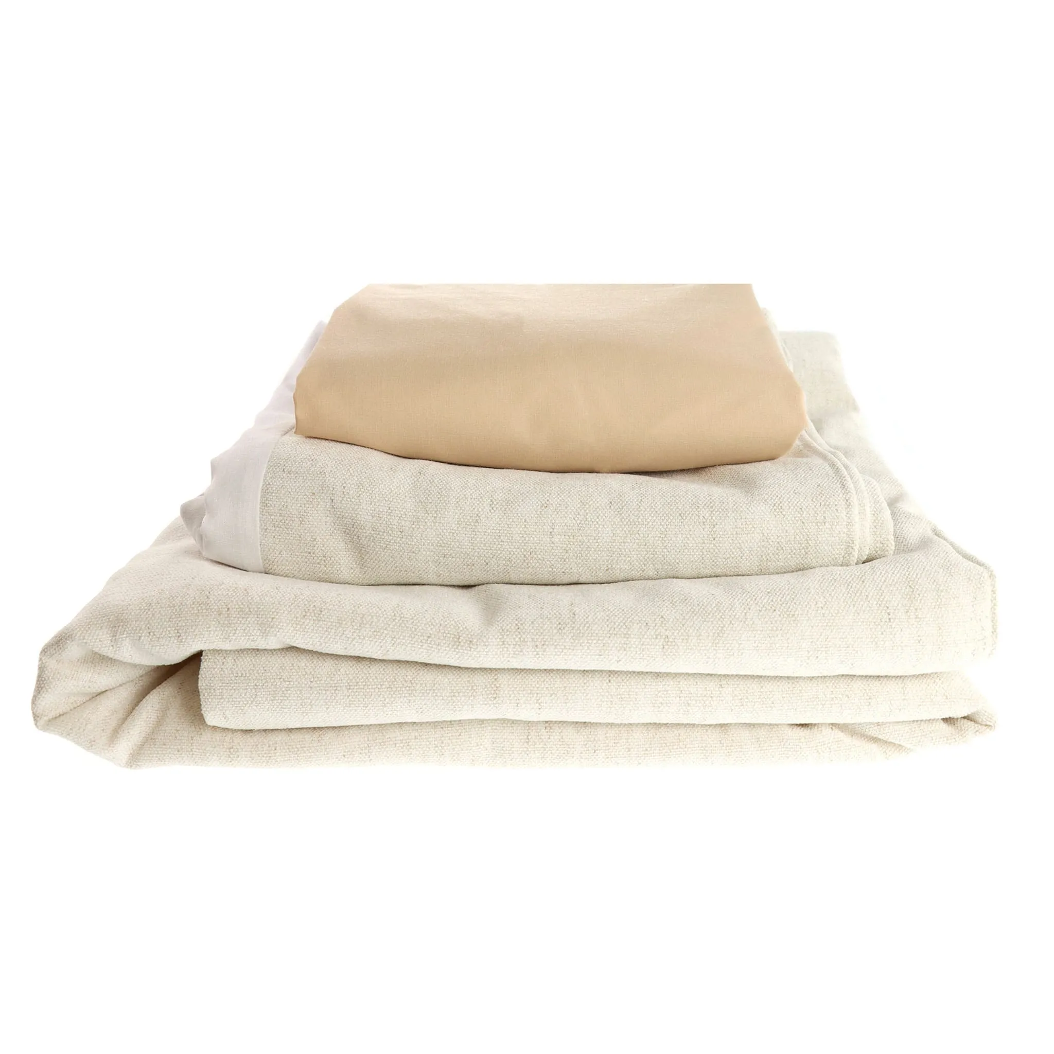 Origami Maison Literie 3 Morceaux - Beige Aspect Lin
