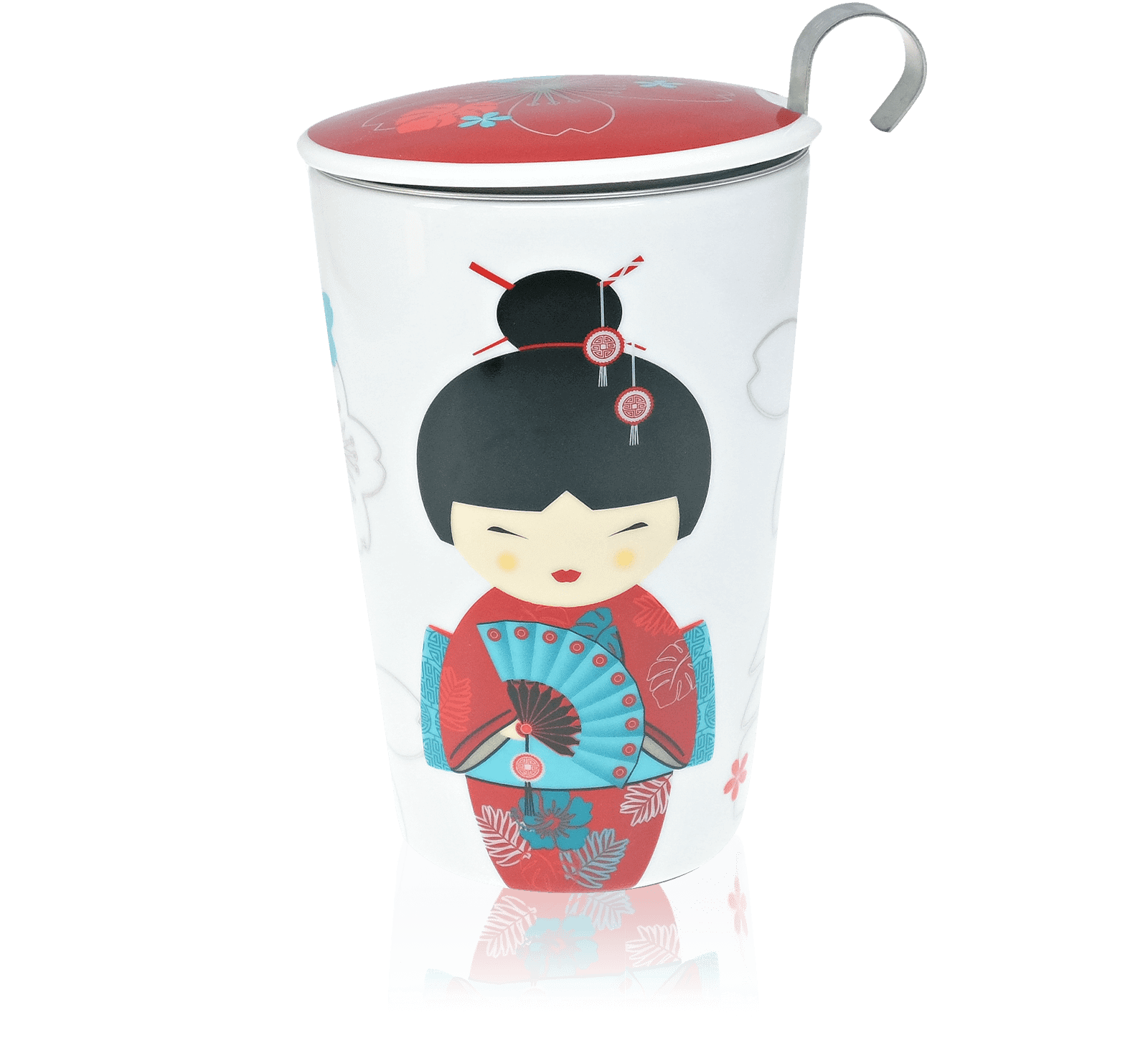 Tisani&egrave;re double paroi 25Cl-EIGENART Motif Little Geisha