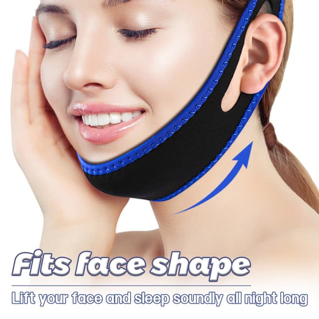 Snorkebånd / hagerem mod snorken Blå