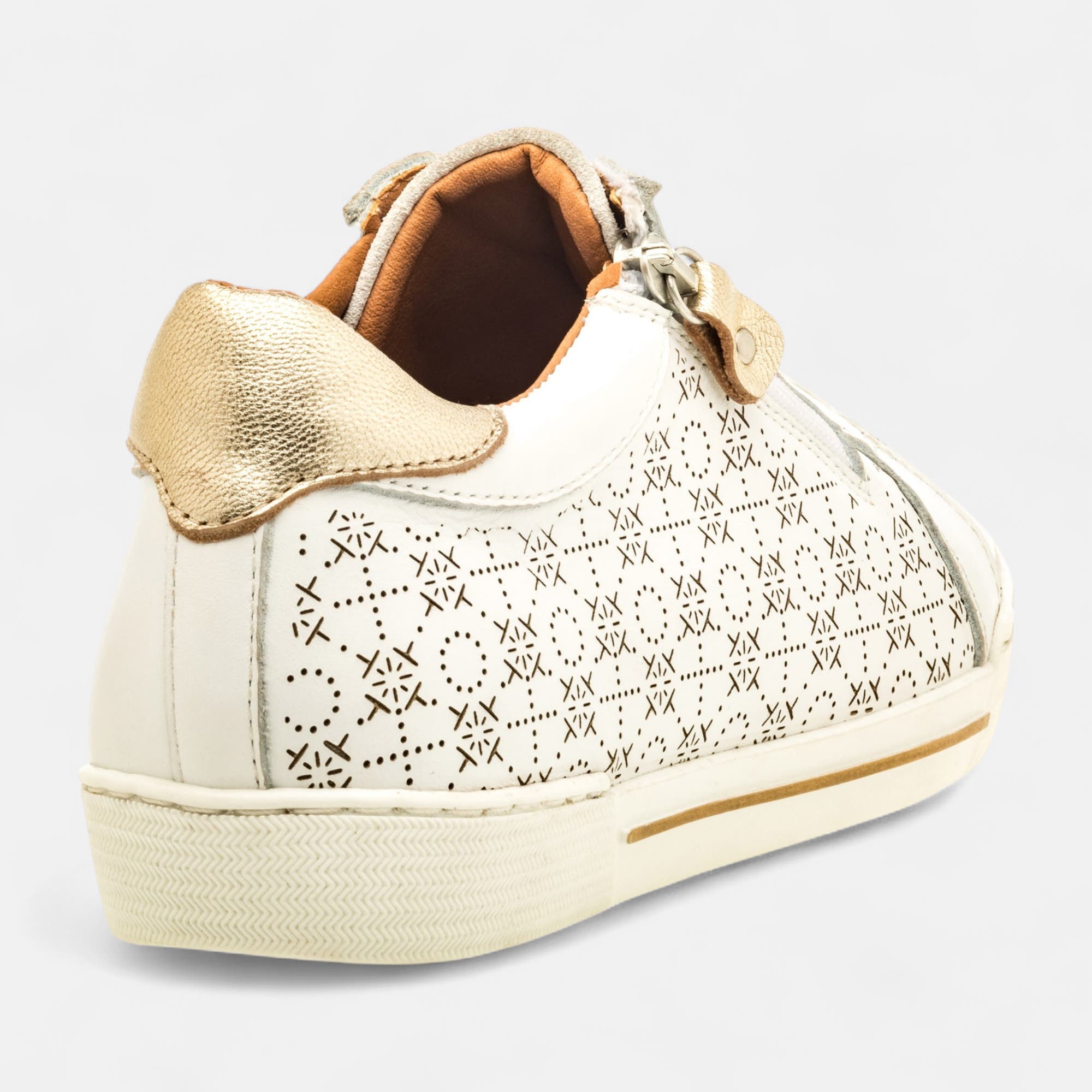 Baskets basses Femme en cuir blanc