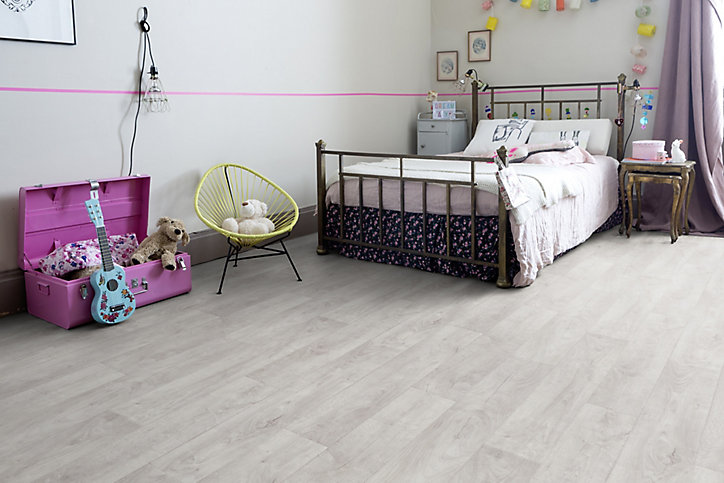 Revêtement sol PVC Texline Factory blanc 4 m (vendu au m²)