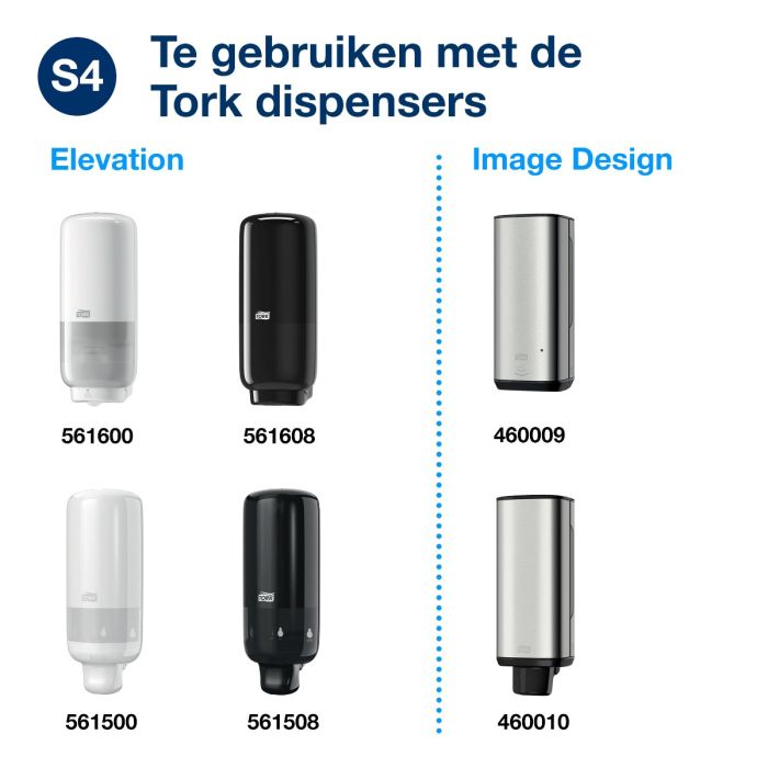 Tork 520701 6st S4 extra milde schuimzeep allergievriendelijk en geurvrij S4 6x1000 ml (520701)