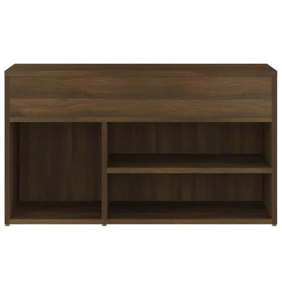 vidaXL - Schoenenbank - Bruin - Bewerkt hout - 80 x 30 x 45 cm