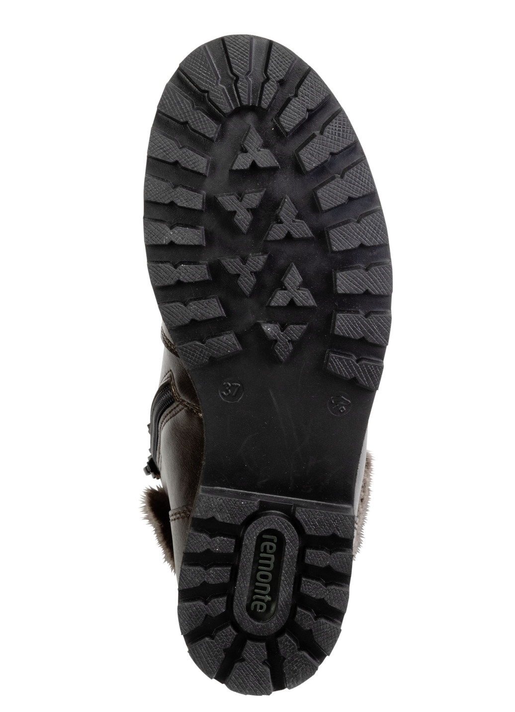 Remonte Schnür-Stiefelette mit Plüschkragen