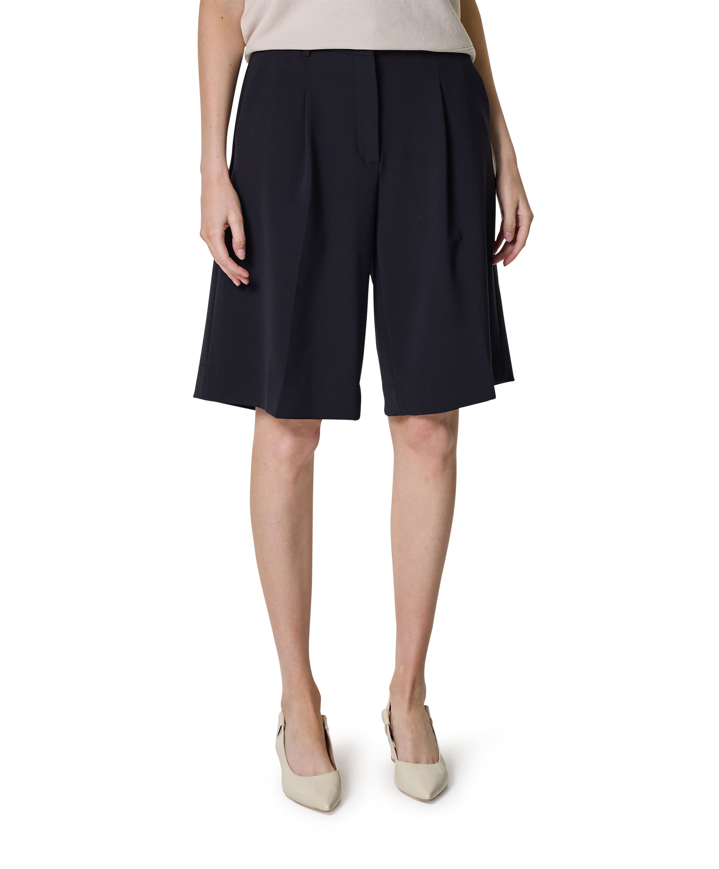 Cambio Anna dames bermuda blauw