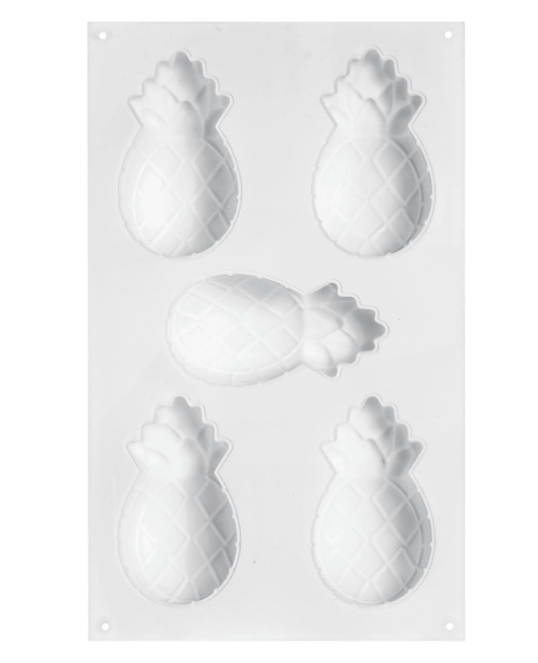 (5-fach) Silikon Trend Früchte Kuchen Form DIY Gussform für Virale Frucht Desserts - Ananas