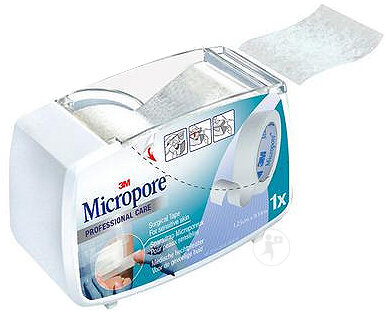 3M Micropore Sparadrap Microporeux Avec Dérouleur 12,5mm x 9,14m Pièce 1 Nouveau (1530-0)