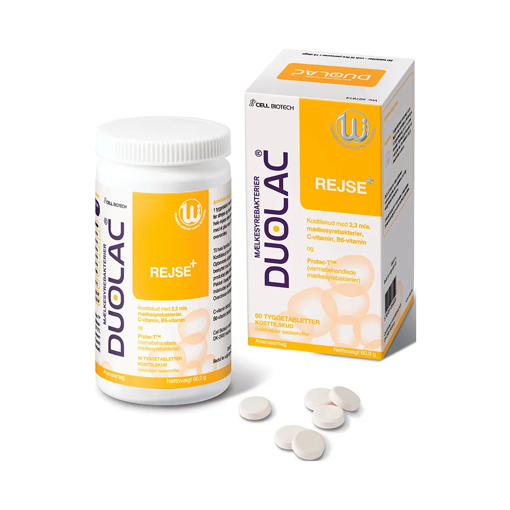 Duolac Rejse  - 60 tyggetabl.