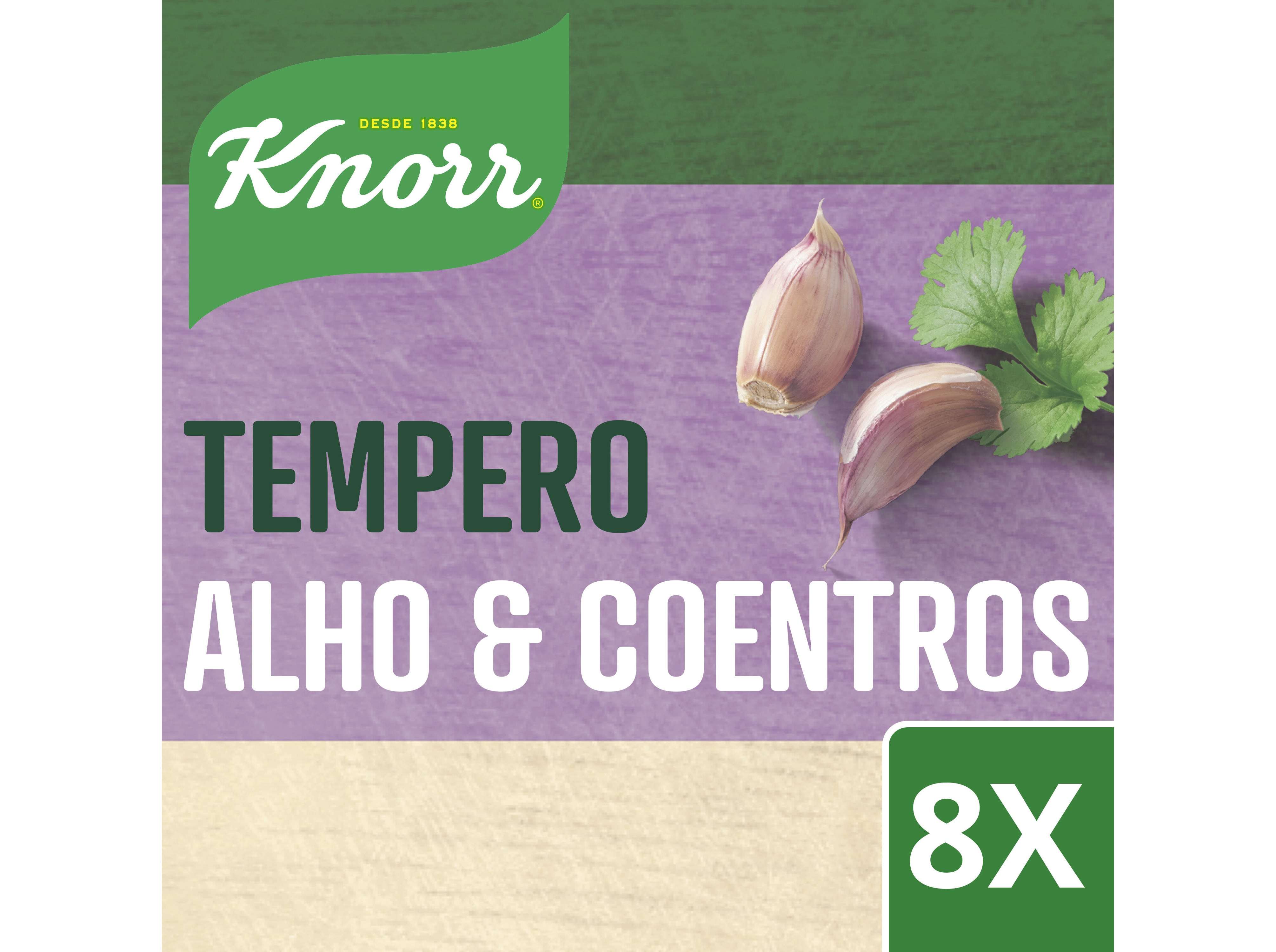TEMPEROS KNORR ALHO E COENTROS 8CUBOS 72G