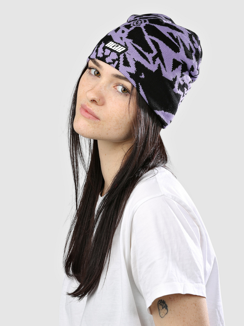 A.LAB Shatter Skully Beanie purple