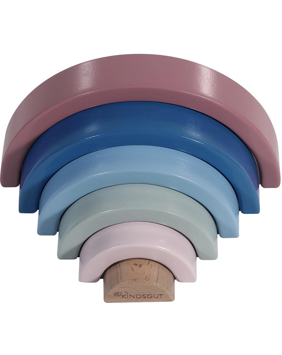 Stapelspiel REGENBOGEN 6-teilig aus Holz
