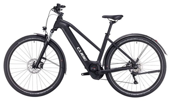 VTC Électrique Cube Nuride Hybrid Pro 750 Allroad Trapeze Shimano Deore 10V 750 Wh 29'' Noir 2023