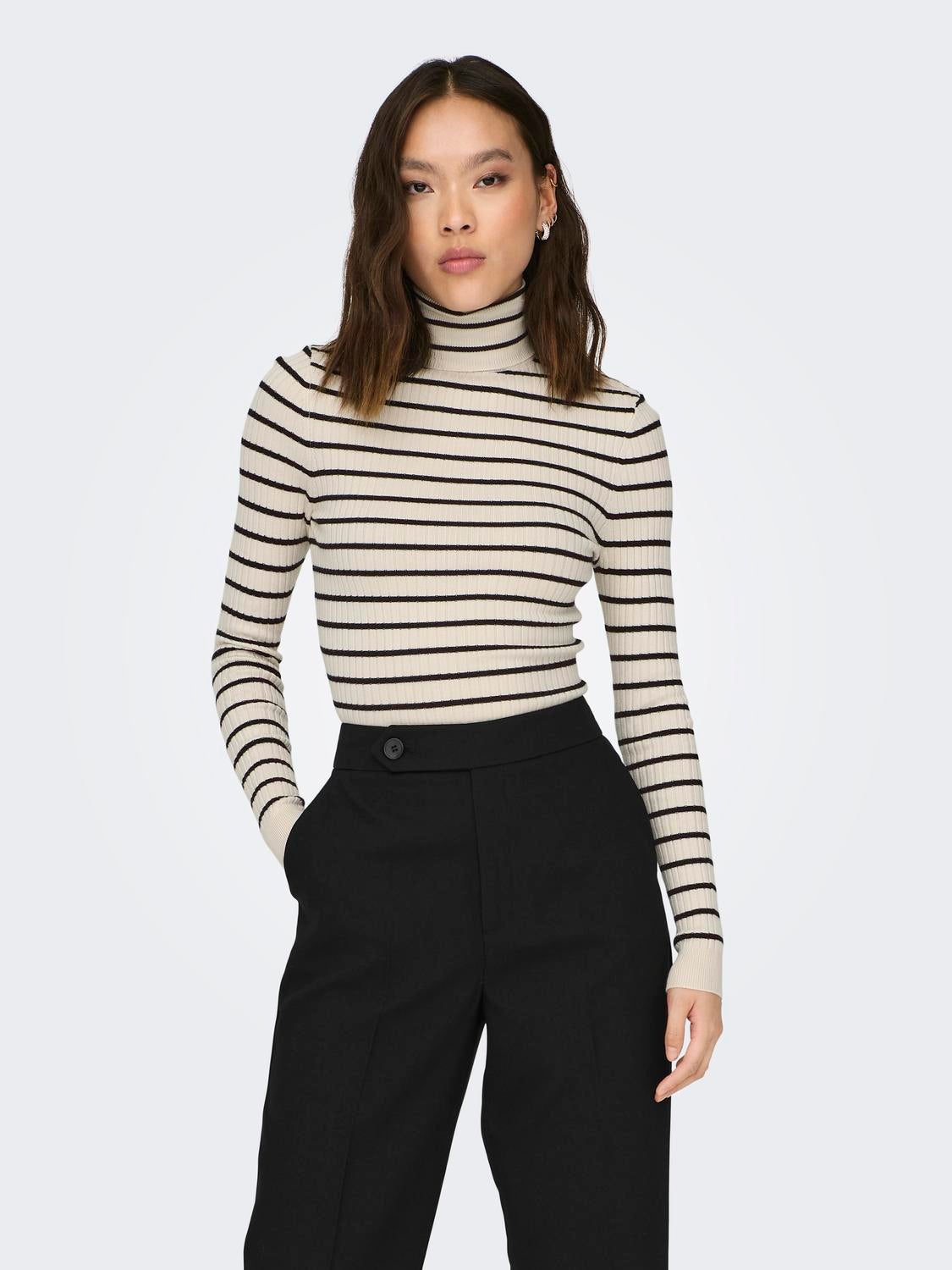 ONLKAROL Strickpullover Whitecap Gray