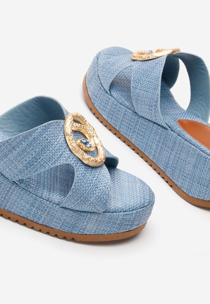 Mules à plateforme denim Augustta