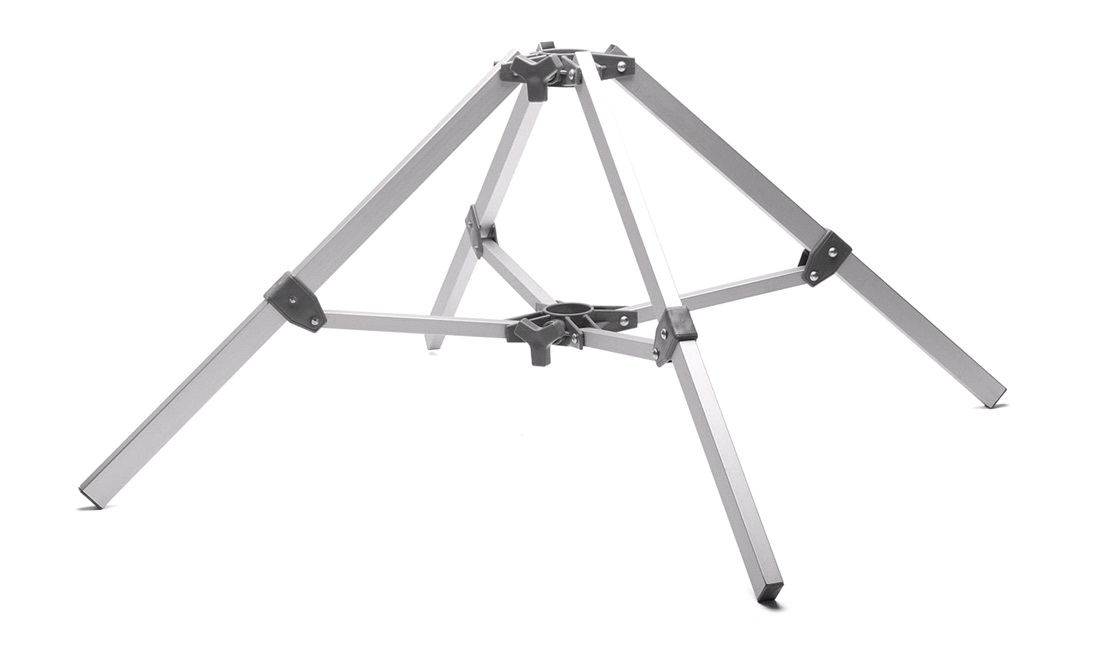 Foldefod for tørrestativ/parasol/antenne