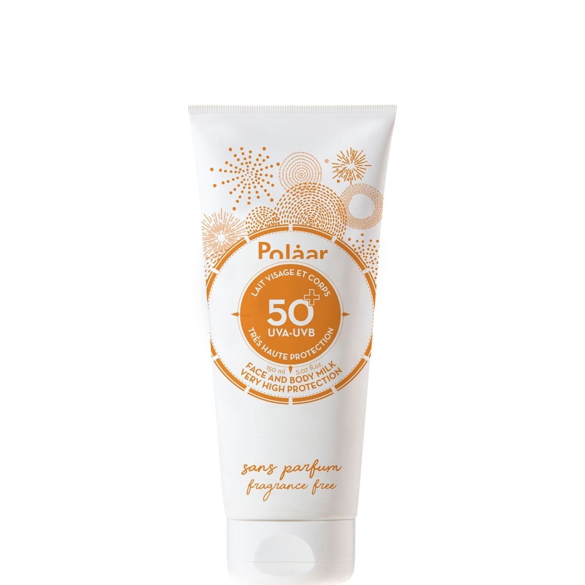 Polaar Sun Polaar Sun Lait Solaire Visage et Corps SPF50+ Très Haute Protection Sans Parfum