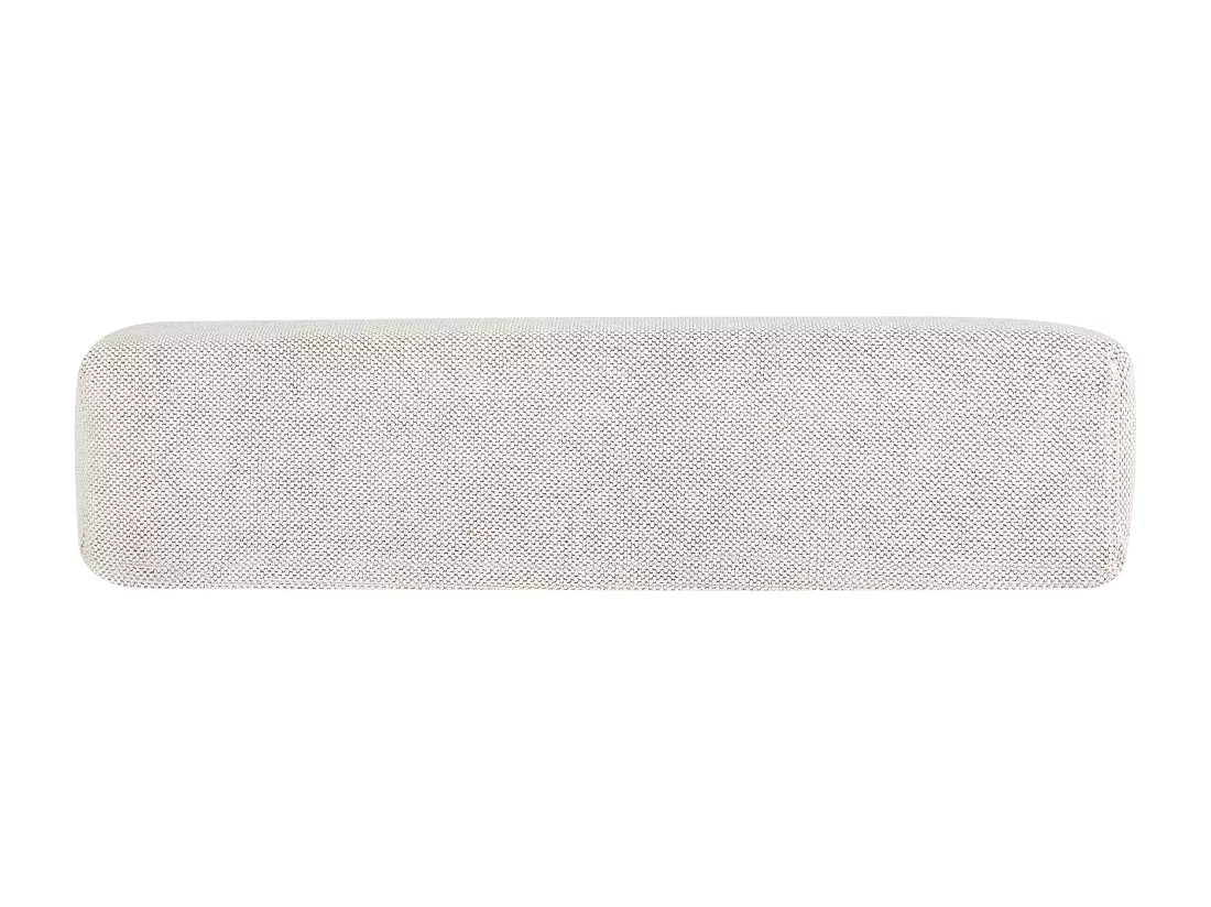 Chaise longue en tissu blanc cassé NIORT