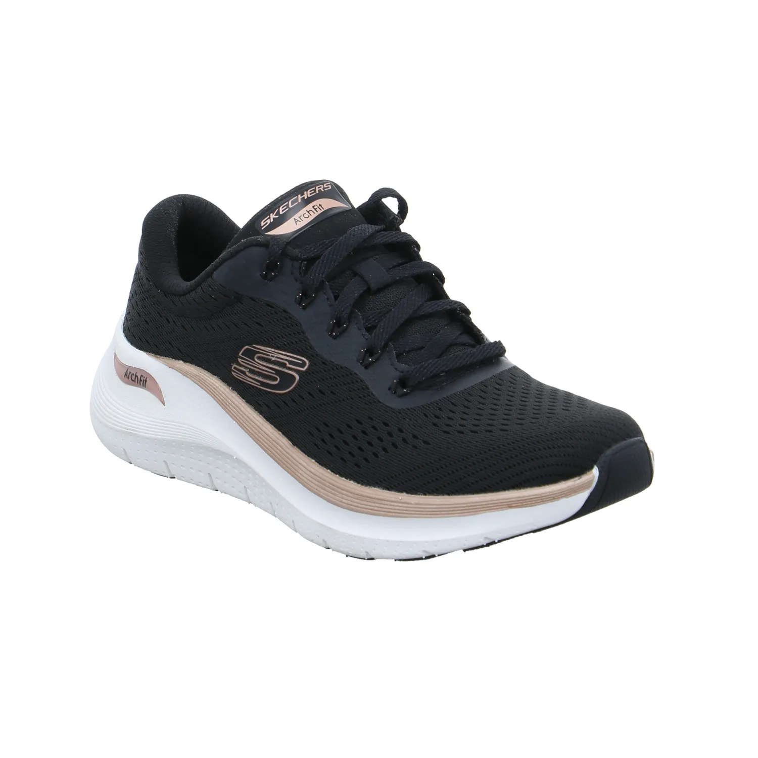 SKECHERS Sneaker Schwarz Textil  mit Wechselfussbett
