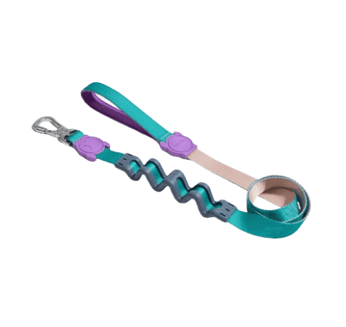 Guia com amortecedor Zee.dog Ruff Boogie 2,5cm - 120cm