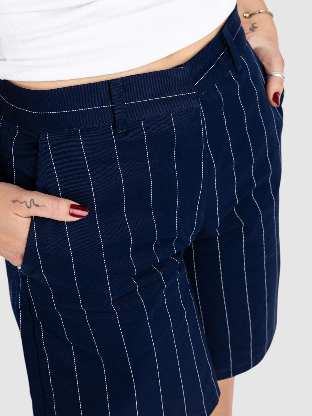 adidas Originals Pinstripe Shorts nindig/owhite