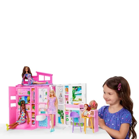 Barbie Ferienhaus Puppe und Spielset